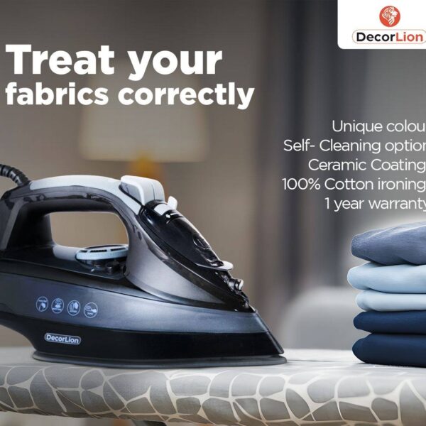 Decorlion Steam Iron - Ceramic Plated